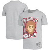 Bill Walton Portland Trail Blazers Youth Hardwood Classics King of the Court Player T-Shirt Online