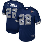 Dallas Cowboys Mitchell & Ness Emmitt Smith Retired Player Name & Number Mesh Top