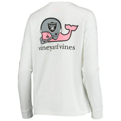 Las Vegas Raiders Vineyard Vines Women's Helmet Long Sleeve T-Shirt