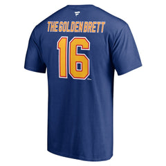 Brett Hull St. Louis Blues Fanatics Authentic Stack Retired Player Nickname & Number T-Shirt Sale