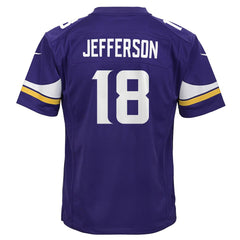 Minnesota Vikings Nike Justin Jefferson Youth Game Jersey