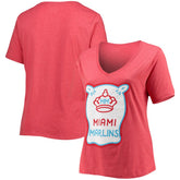 Miami Marlins New Era Women's City Connect Plus Size V-Neck T-Shirt | MLB Sale