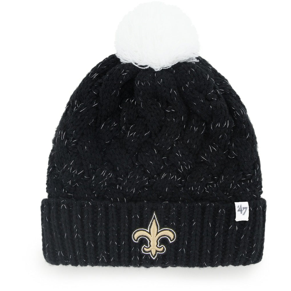 New Orleans Saints 47 brand '47 Women's Fiona Logo Cuffed Knit Hat with Pom
