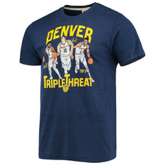 Jamal Murray/Michael Porter Jr./Nikola Jokic Denver Nuggets Homage Triple Threat Player Tri-Blend T-Shirt sale On Sale