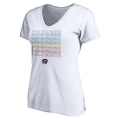 Columbus Blue Jackets Women's City Pride V-Neck T-Shirt Sale