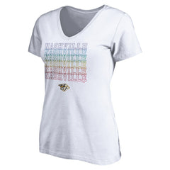 Nashville Predators Women's City Pride V-Neck T-Shirt Outlet
