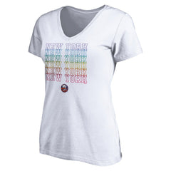 New York Islanders Women's City Pride V-Neck T-Shirt Discount