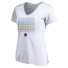 Toronto Maple Leafs Women's City Pride V-Neck T-Shirt On Sale