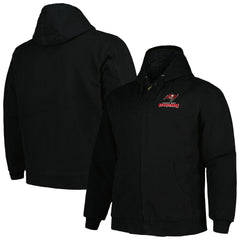 Tampa Bay Buccaneers Dunbrooke Big & Tall Dakota Canvas Hoodie Full-Zip Jacket