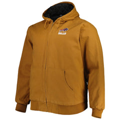 Buffalo Bills Dunbrooke Big & Tall Dakota Canvas Hoodie Full-Zip Jacket