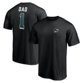 San Jose Sharks Number One Dad Logo T-Shirt For Sale