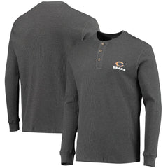 Chicago Bears Dunbrooke Logo Maverick Thermal Henley Long Sleeve T-Shirt