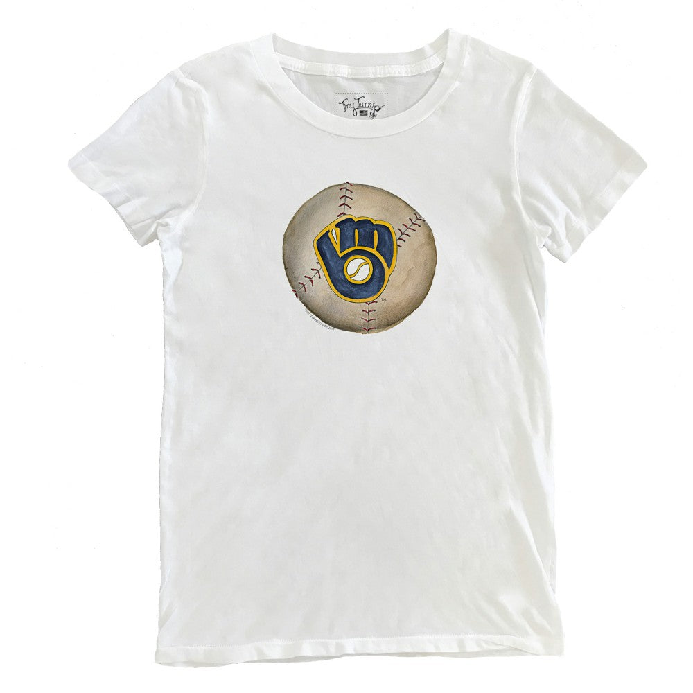 Milwaukee Brewers Tiny Turnip Women's Stitched Baseball T-Shirt | MLB Online