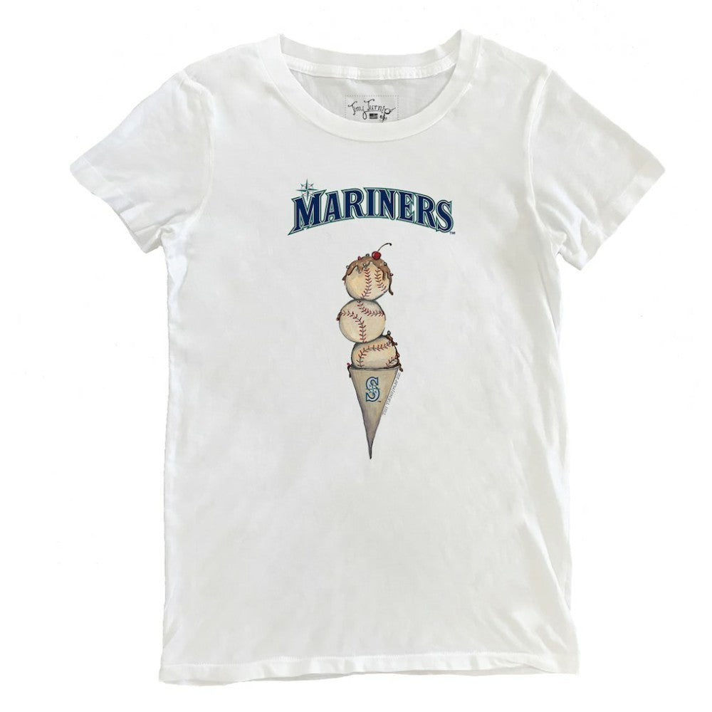 Seattle Mariners Tiny Turnip Women's Triple Scoop T-Shirt | MLB Outlet