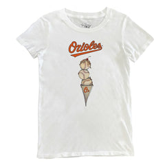 Baltimore Orioles Tiny Turnip Women's Triple Scoop T-Shirt | MLB New