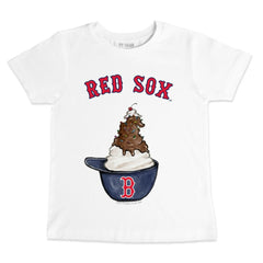 Boston Red Sox Tiny Turnip Youth Sundae Helmet T-Shirt | MLB New