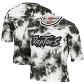 Toronto Raptors Women's Hardwood Classics Tie-Dye Cropped T-Shirt Online