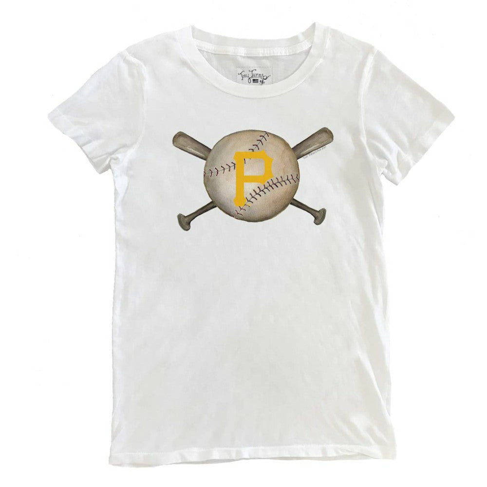 Pittsburgh Pirates Tiny Turnip Women's Baseball Crossbats T-Shirt | MLB Sale