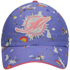 Miami Dolphins 47 brand '47 Girls Preschool Unicorn Clean Up Adjustable Hat