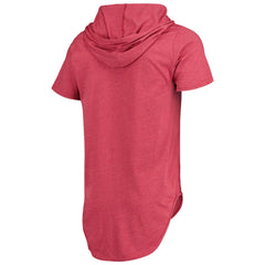 Arizona Cardinals Majestic Threads Primary Logo Tri-Blend Hoodie T-Shirt