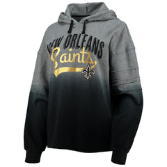 New Orleans Saints Touch Women's Superstar Dip-Dye Pullover Hoodie