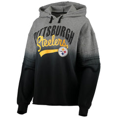 Pittsburgh Steelers Touch Women's Superstar Dip-Dye Pullover Hoodie