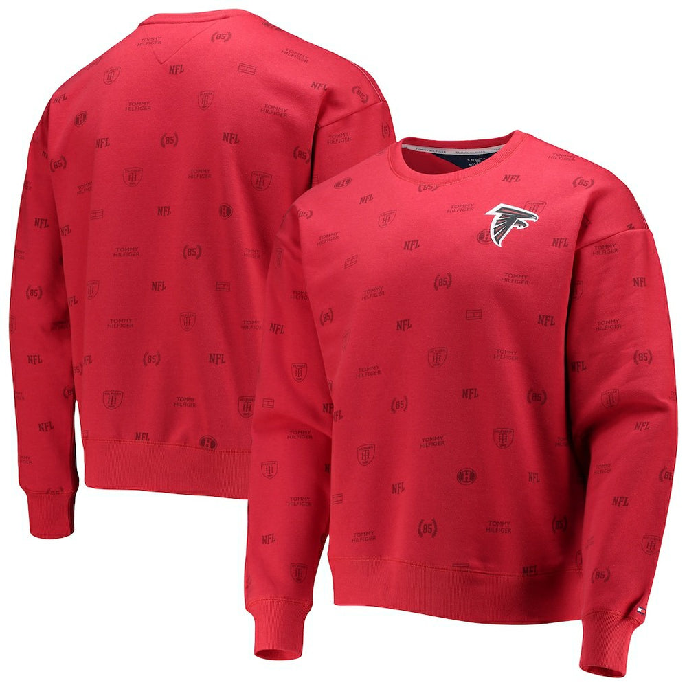 Atlanta Falcons Tommy Hilfiger Reid Graphic Pullover Sweatshirt