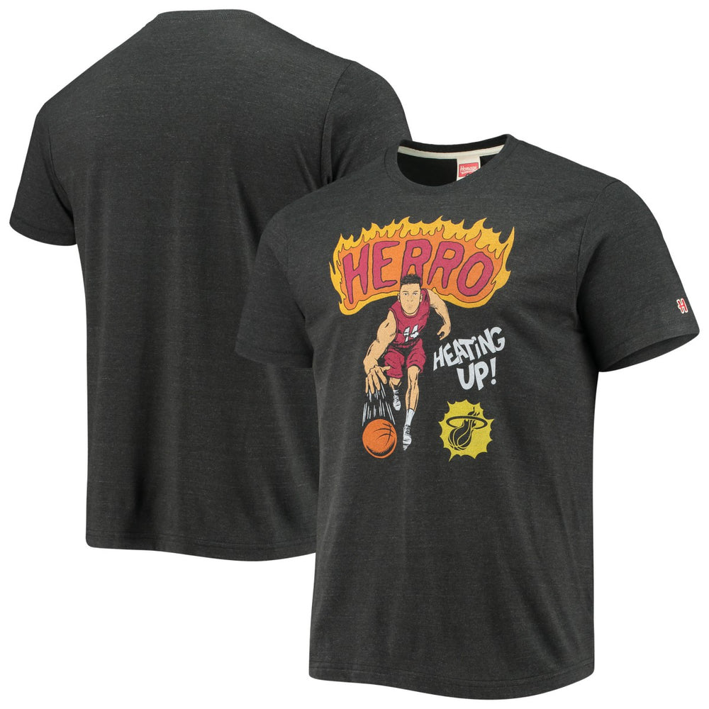 Tyler Herro Miami Heat Homage Comic Book Player Tri-Blend T-Shirt For Sale