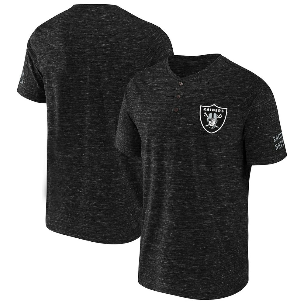Las Vegas Raiders Fanatics NFL x Darius Rucker Collection Slub Henley T-Shirt