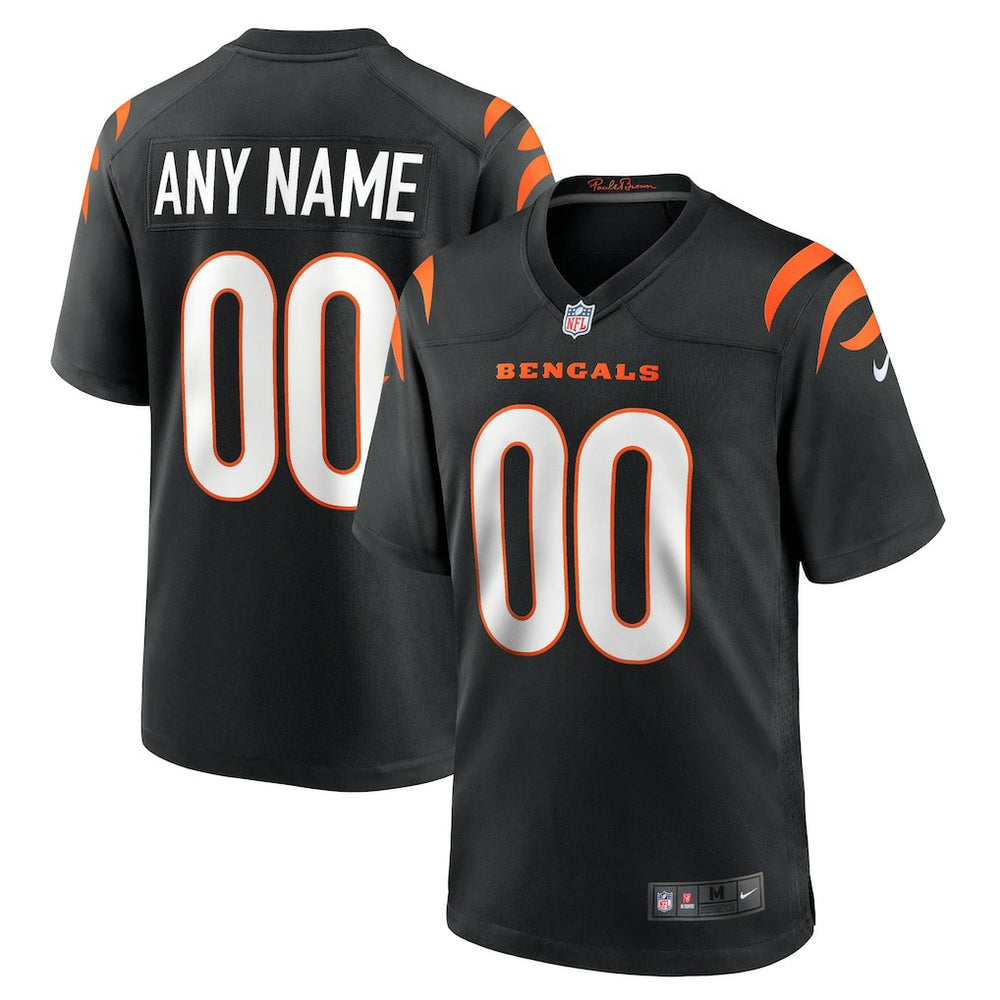 Cincinnati Bengals Game Custom Jersey - Black