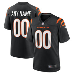Cincinnati Bengals Game Custom Jersey - Black