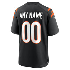 Cincinnati Bengals Game Custom Jersey - Black
