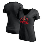 Ottawa Senators Women's Hail to the North V-Neck T-Shirt Outlet