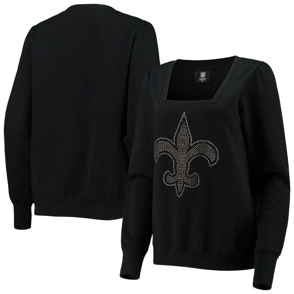 New Orleans Saints Cuce Women's Winners Square Neck Pullover Sweatshirt