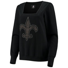 New Orleans Saints Cuce Women's Winners Square Neck Pullover Sweatshirt