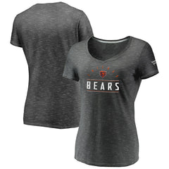 Chicago Bears Fanatics Women's League Leader Space Dye V-Neck T-Shirt
