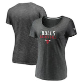 Chicago Bulls Women's Double-Fade Space-Dye V-Neck T-Shirt sale Online
