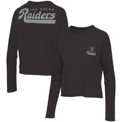 Las Vegas Raiders Junk Food Women's Pocket Thermal Long Sleeve T-Shirt