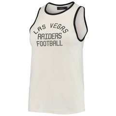 Las Vegas Raiders Junk Food Women's Throwback Pop Binding Scoop Neck Tank Top