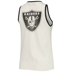 Las Vegas Raiders Junk Food Women's Throwback Pop Binding Scoop Neck Tank Top