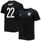 Serge Gnabry Bayern Munich Amplifier Name & Number T-Shirt Black - Adidas