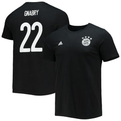 Serge Gnabry Bayern Munich Amplifier Name & Number T-Shirt Black - Adidas