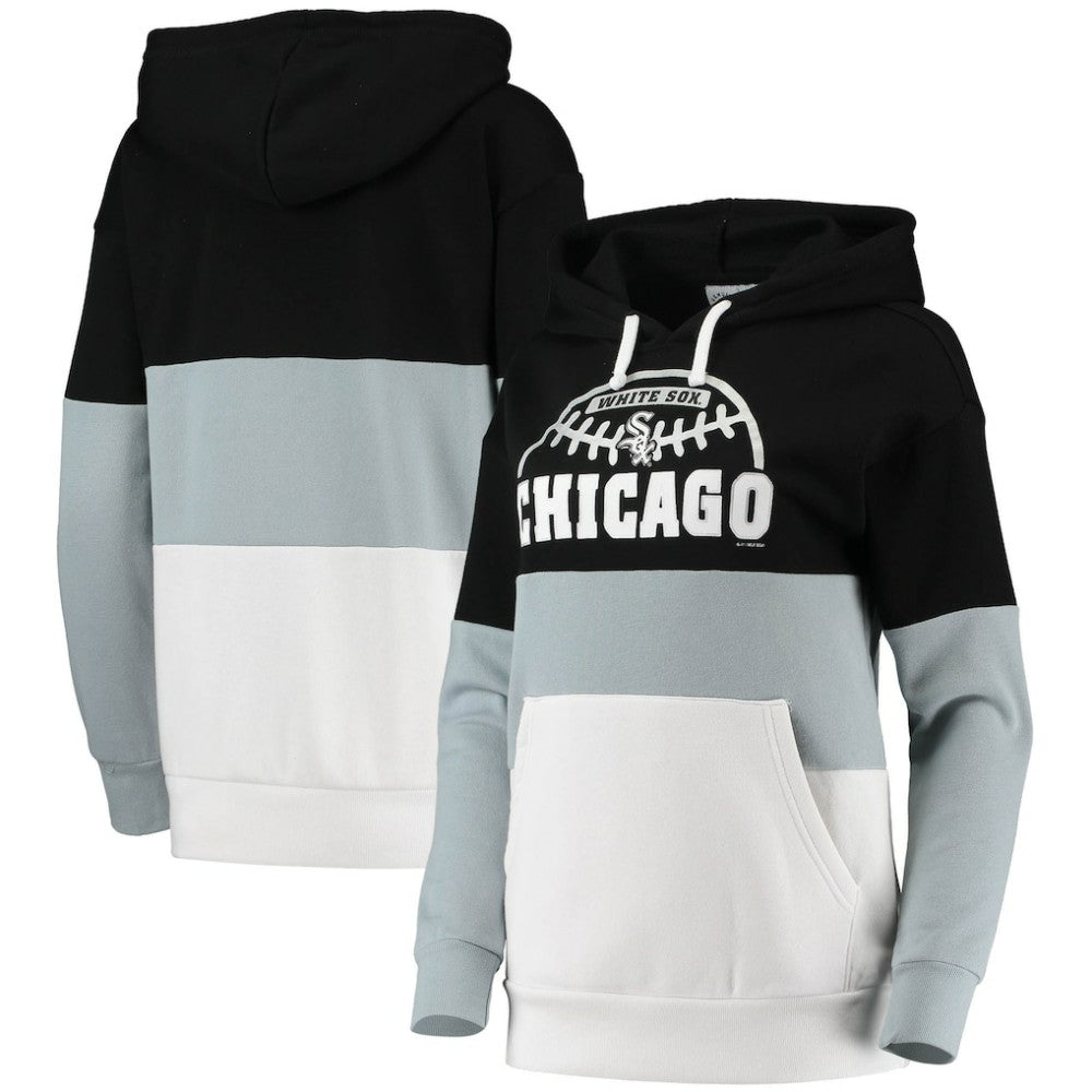 Chicago White Sox G-III Sports by Carl Banks Women's Block and Tackle Colorblock Pullover Hoodie | MLB US