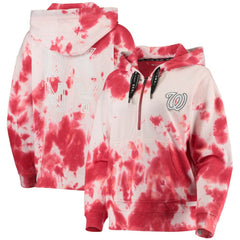 Washington Nationals DKNY Sport Women's Dakota Tie-Dye Half-Zip Hoodie | MLB Online