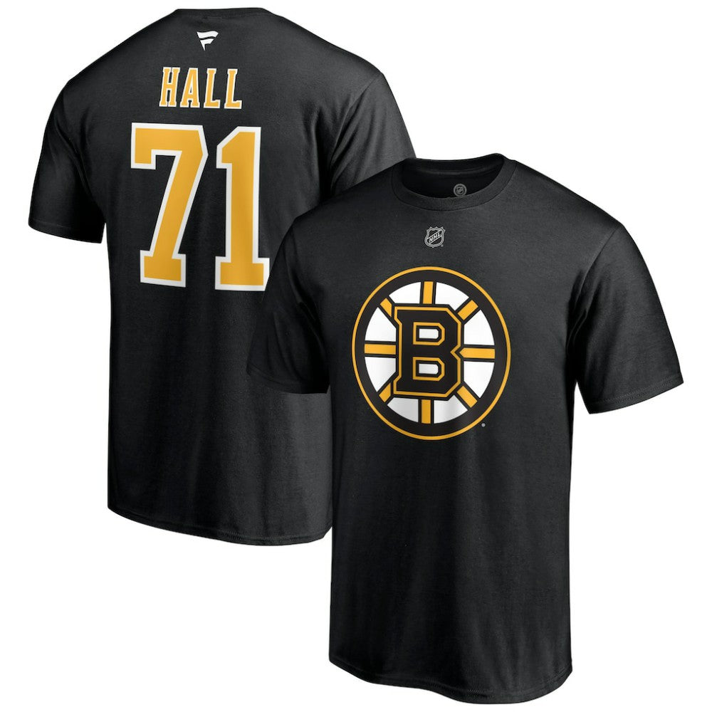 Taylor Hall Boston Bruins Fanatics Authentic Stack Name & Number T-Shirt Online