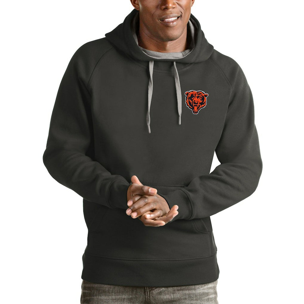 Chicago Bears Antigua Logo Victory Pullover Hoodie