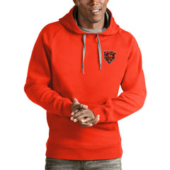 Chicago Bears Antigua Logo Victory Pullover Hoodie