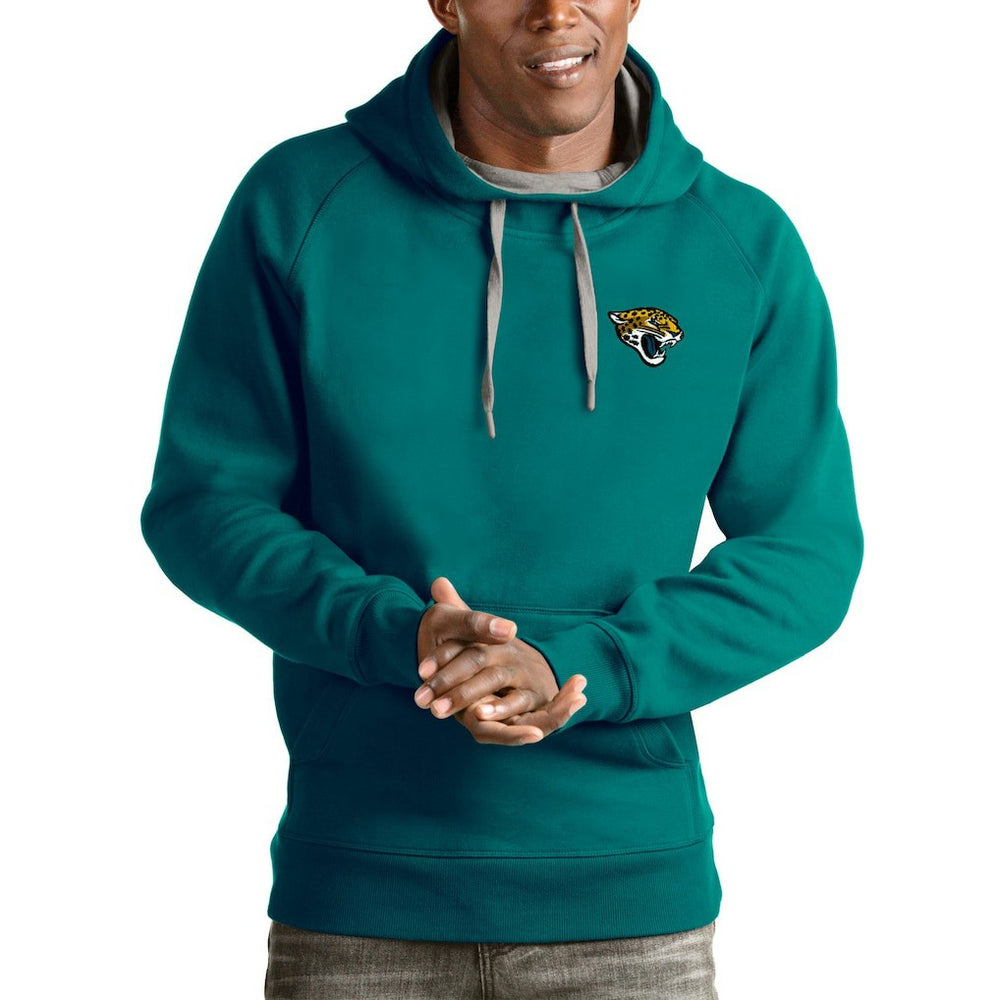 Jacksonville Jaguars Antigua Logo Victory Pullover Hoodie