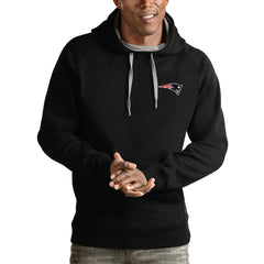 New England Patriots Antigua Logo Victory Pullover Hoodie