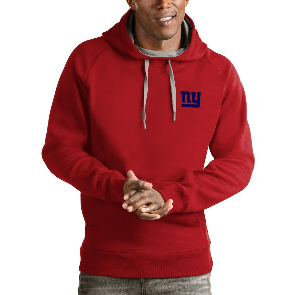 New York Giants Antigua Logo Victory Pullover Hoodie
